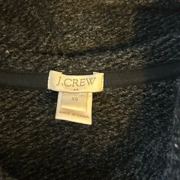 J. Crew Heather Gray Cowl Neck Sweatshirt - Picture 2 of 3